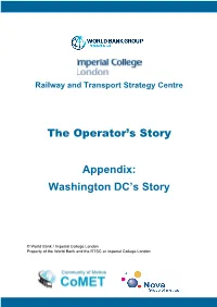 The Operator's Story Appendix: Washington DC's Story