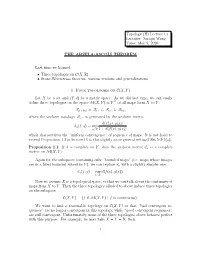 Topology (H) Lecture 14 Lecturer: Zuoqin Wang Time: May 9, 2020