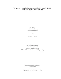 Efficient Large-Scale Real-Space Electronic Structure Calculations