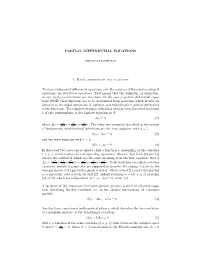 Partial Differential Equations
