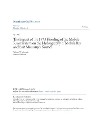 The Impact of the 1973 Flooding of the Mobile River System on The