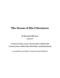 The Ocean of His Utterances