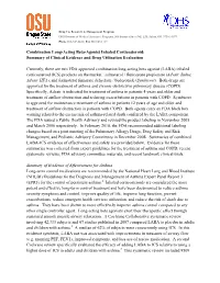 Combination Long-Acting Beta-Agonist Inhaled Corticosteroid: Summary of Clinical Evidence and Drug Utilization Evaluation