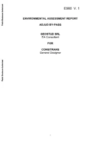 Environmental Assessment Report Adjud By