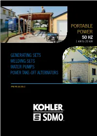 Generating Sets Welding Sets Water Pumps Power Take-Off Alternators