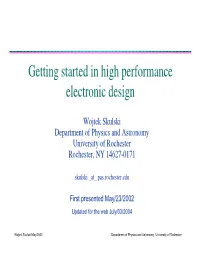 Getting Started in High Performance Electronic Design
