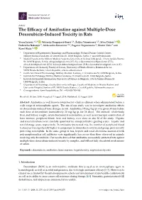 The Efficacy of Amifostine Against Multiple-Dose Doxorubicin-Induced Toxicity in Rats