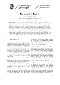 The Origin of Mimicry