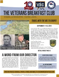 VBC Summer 2018 Newsletter
