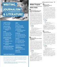 Writing, Journalism & Literature
