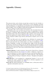 Appendix: Glossary