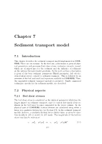 Chapter 7 Sediment Transport Model