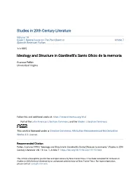 Ideology and Structure in Giardinelli's Santo Oficio De La Memoria