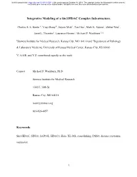 Integrative Modeling of a Sin3/HDAC Complex Sub-Structure