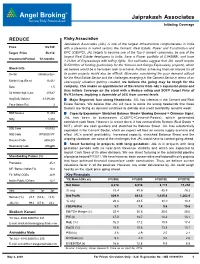 Jaiprakash Associates Initiating Coverage