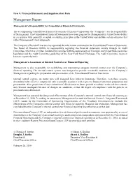 Management Report