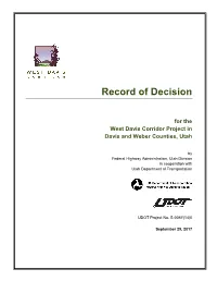 Record of Decision