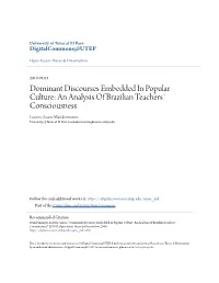 Dominant Discourses Embedded in Popular Culture: an Analysis Of
