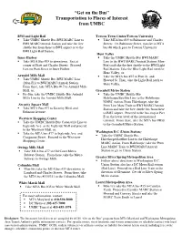 “Get on the Bus” Transportation to Places of Interest from UMBC