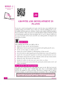 Growth and Development in Plants Reproduction and Heredity
