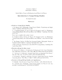 Introduction to Gauge-String Duality