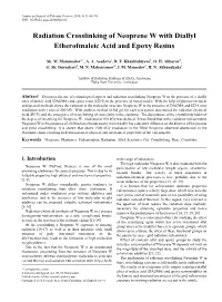 Neoprene, Elastomer, Vulcanization, Radiation, Allyl, Sensitizer, Gel, Crosslinking, Dose, Crosslinks
