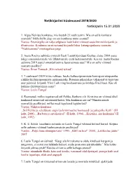 Netikirjariini Küsimused 2019/2020 Netikirjariin 15.01.2020