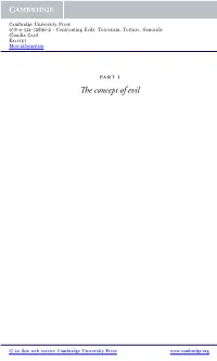 The Concept of Evil