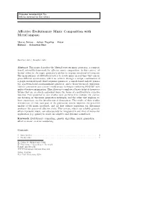Affective Evolutionary Music Composition with Metacompose