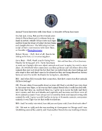 Animal Voices Interview with Gene Baur, Co-Founder of Farm Sanctuary