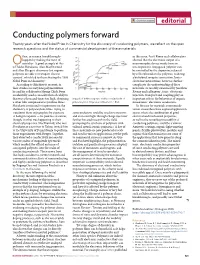 Conducting Polymers Forward