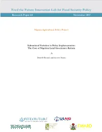 Feed the Future Innovation Lab for Food Security Policy Research Paper 84 November 2017