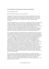 Human Rights and the End of the Age of Keynes
