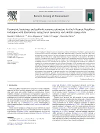 Parametric, Bootstrap, and Jackknife Variance Estimators for the K-Nearest Neighbors Technique with Illustrations Using Forest Inventory and Satellite Image Data