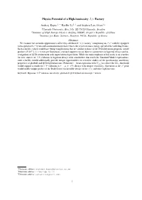 Physics Potential of a High-Luminosity J/Ψ Factory Abstract