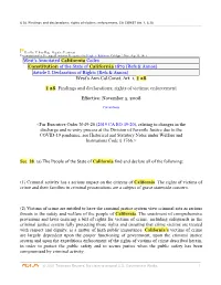 (Refs & Annos) Article I. Declaration of Ri