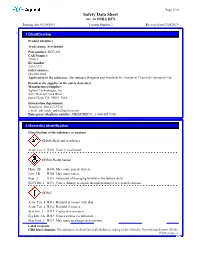 Safety Data Sheet Acc