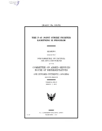 The F–35 Joint Strike Fighter Lightning Ii Program