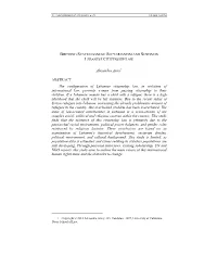 Alexandra Airey* ABSTRACT the Configuration of Lebanese