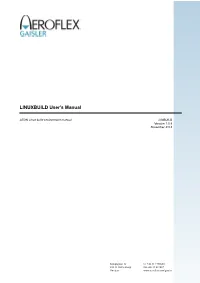LINUXBUILD User's Manual 1