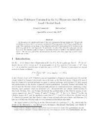 On Some Polytopes Contained in the 0,1 Hypercube That Have a Small Chv´Atalrank