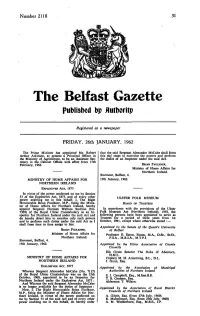 The Belfast Gazette Published Dp Flutboritp