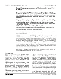 Dehalobacter Restrictus PER-K23T