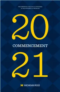 Download Our 2021 Virtual Commencement Program