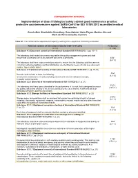 Implementation of Class II Biological Safety Cabinet Good