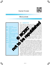 Oscillations