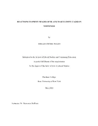 Reactions to Print Images of Black Masculinity Caged in Whiteness WELSH2
