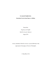 Sacramental Signification: Eucharistic Poetics from Chaucer to Milton