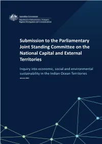 Submission to the Parliamentary Joint Standing Committee on the National Capital and External Territories