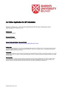 An Online Application for ΔR Calculation